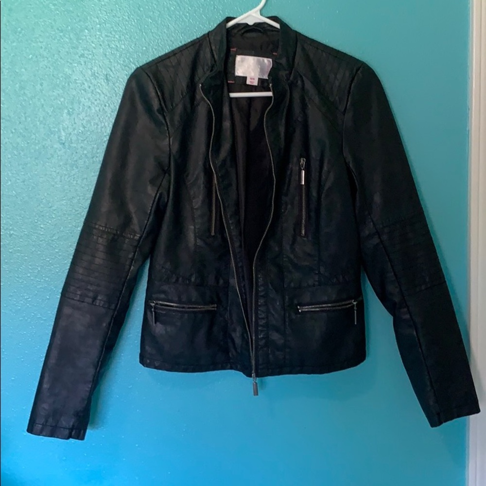 Faux leather jacket